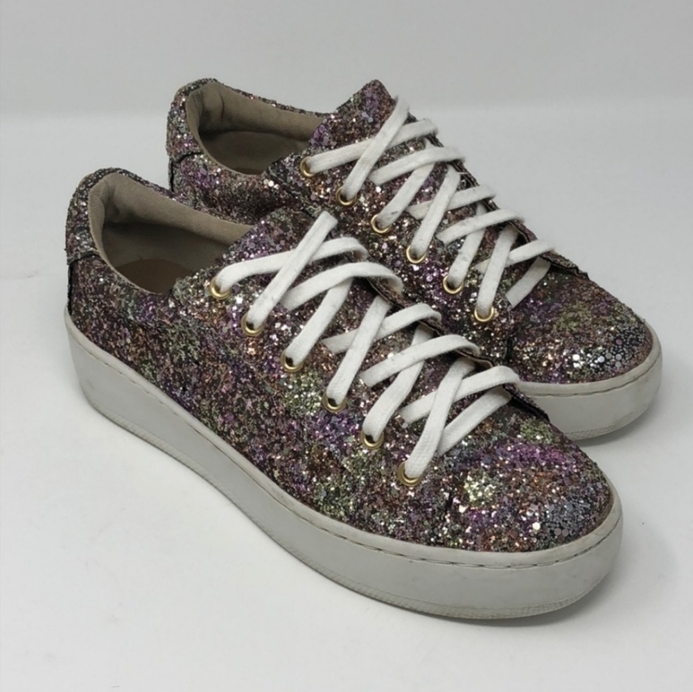 Steve Madden glitter platform sneakers
